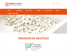Tablet Screenshot of doebrich-heckel.de